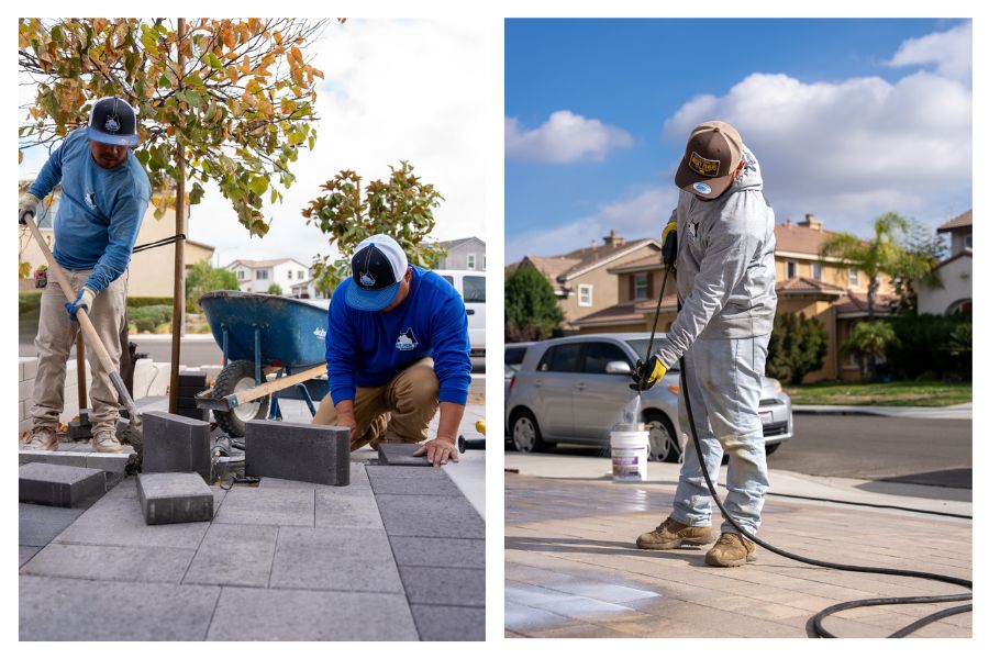 professional paver installation in southern ca